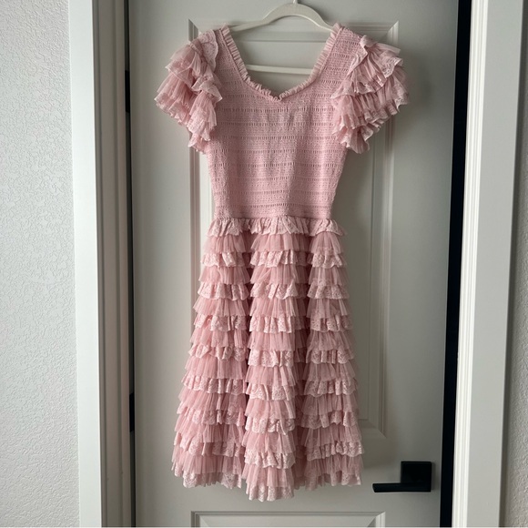 Pink Ruffled Dress - Picture 1 of 3